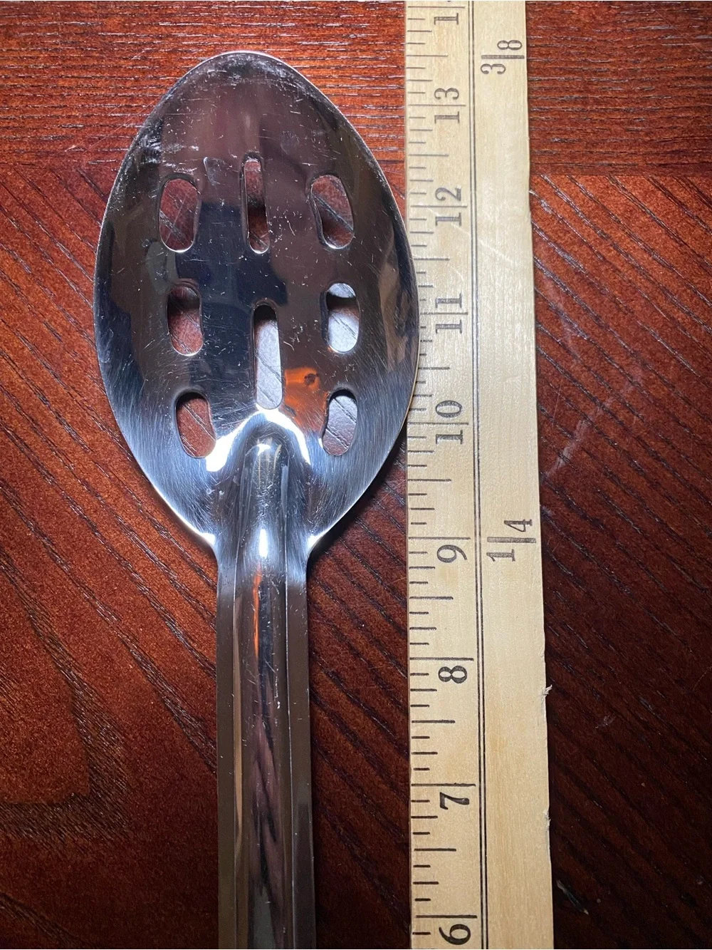 NSF Polar Ware, Co Stainlesst Steel Slotted Serving Spoon - Silver